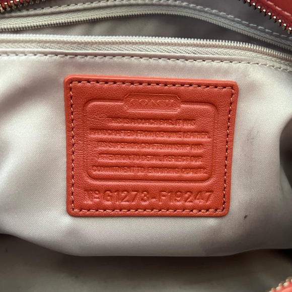 Coach Ashley Satchel f19247 Vermillion - Picture 8 of 9